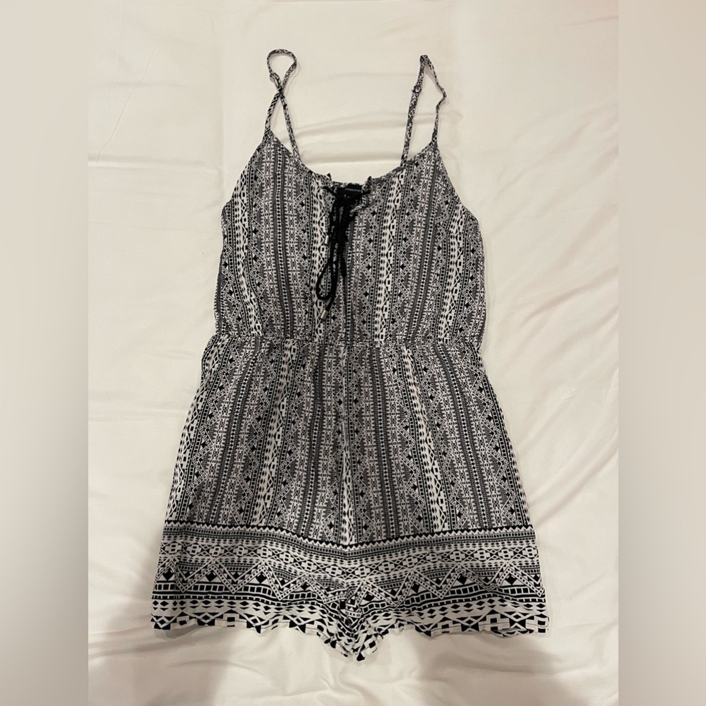 Primark Black & White Patterned Romper